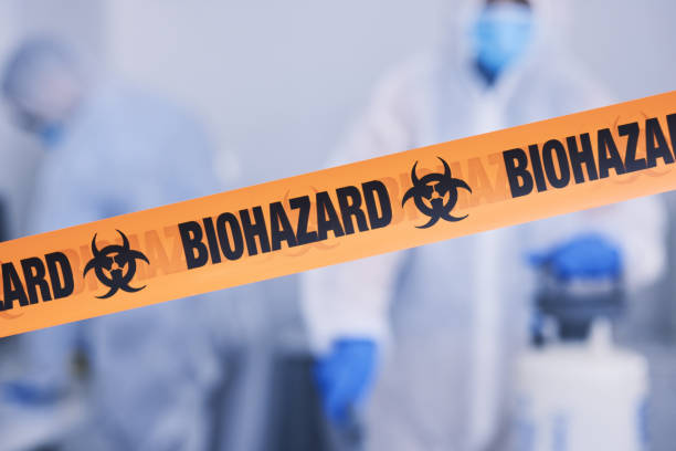 Professional Biohazard Cleanup technician working in Parker City, IN